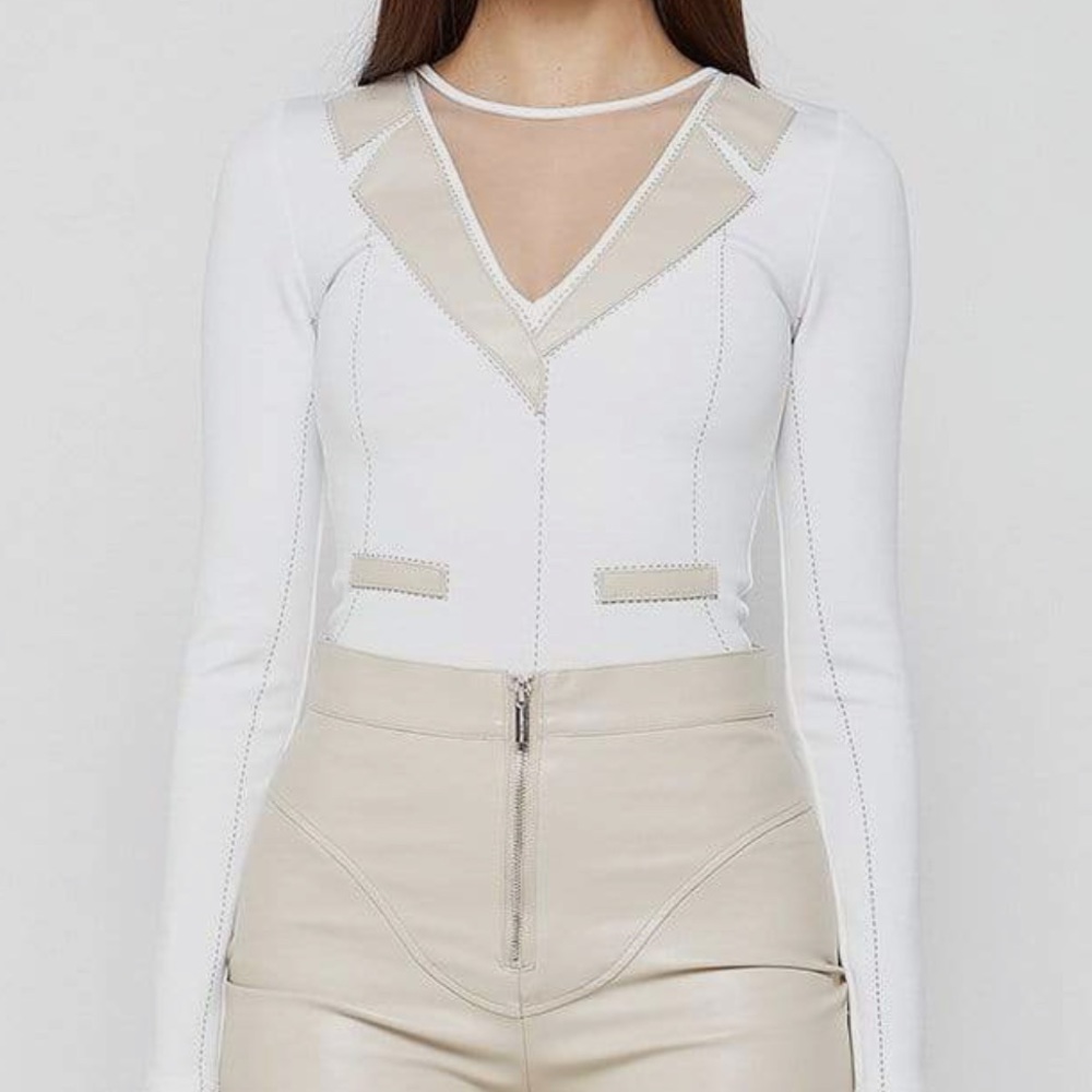 NWT Mesh blazer BodySuit